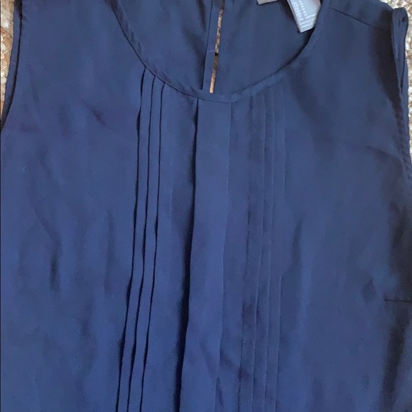 Navy/Lime Green Peplum Top - Picture 3 of 6